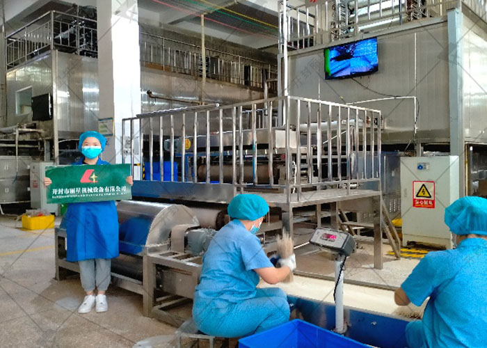 日產(chǎn)15噸粉條的生產(chǎn)車間你見過嗎？還好有這套粉條生產(chǎn)線