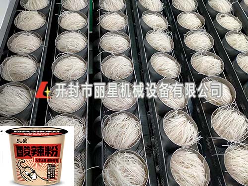 斯美特引進(jìn)麗星碗裝酸辣粉加工設(shè)備